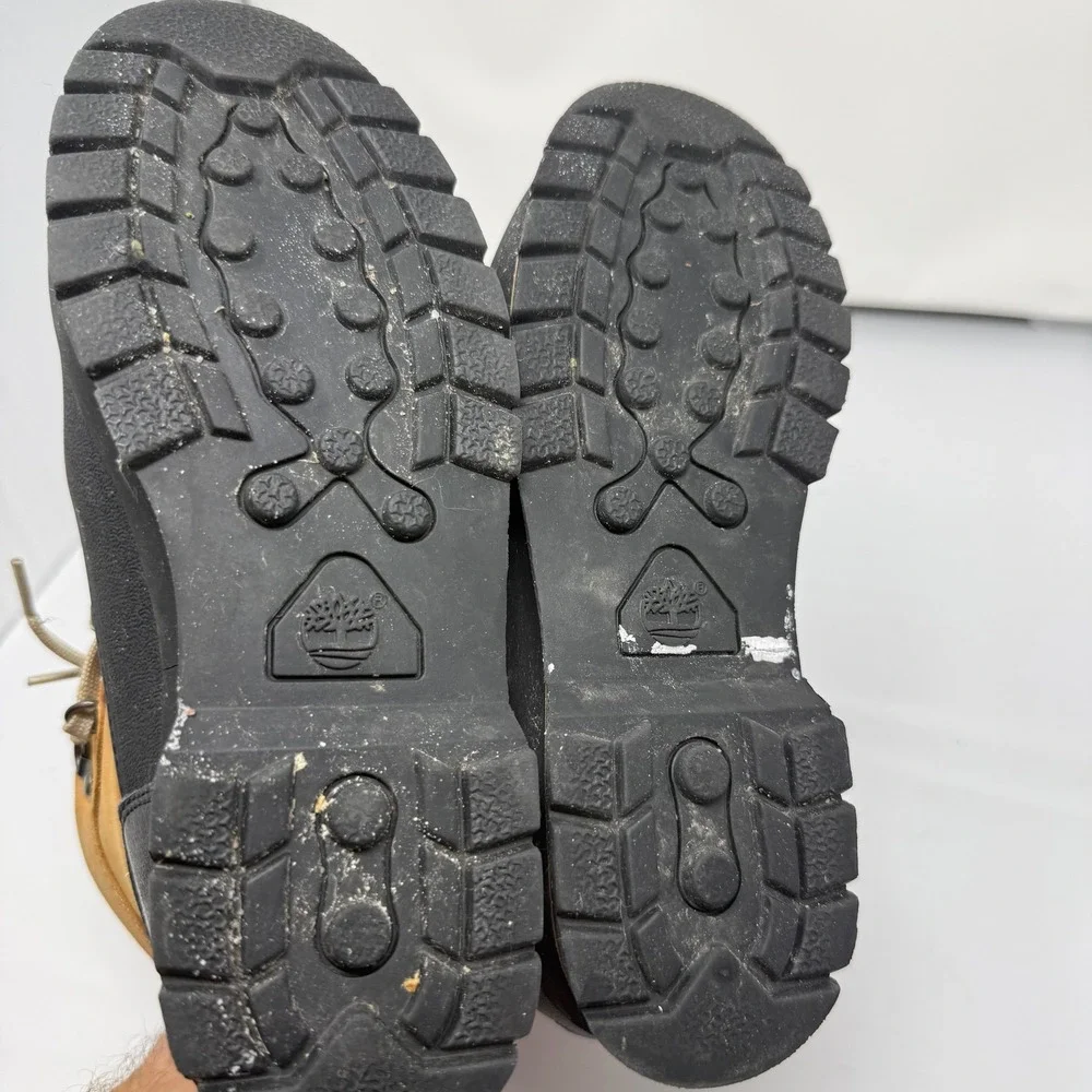 Timberland Boys Euro Hiker Shell Toe Boots Wheat Black A1LVW Size 5Y